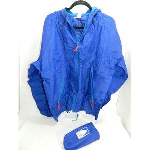 Sierra Designs Rain Jacket Windbreaker Size XL Blue Hiking Camping Lightweight